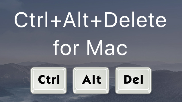 equivalent for control alt delete on mac