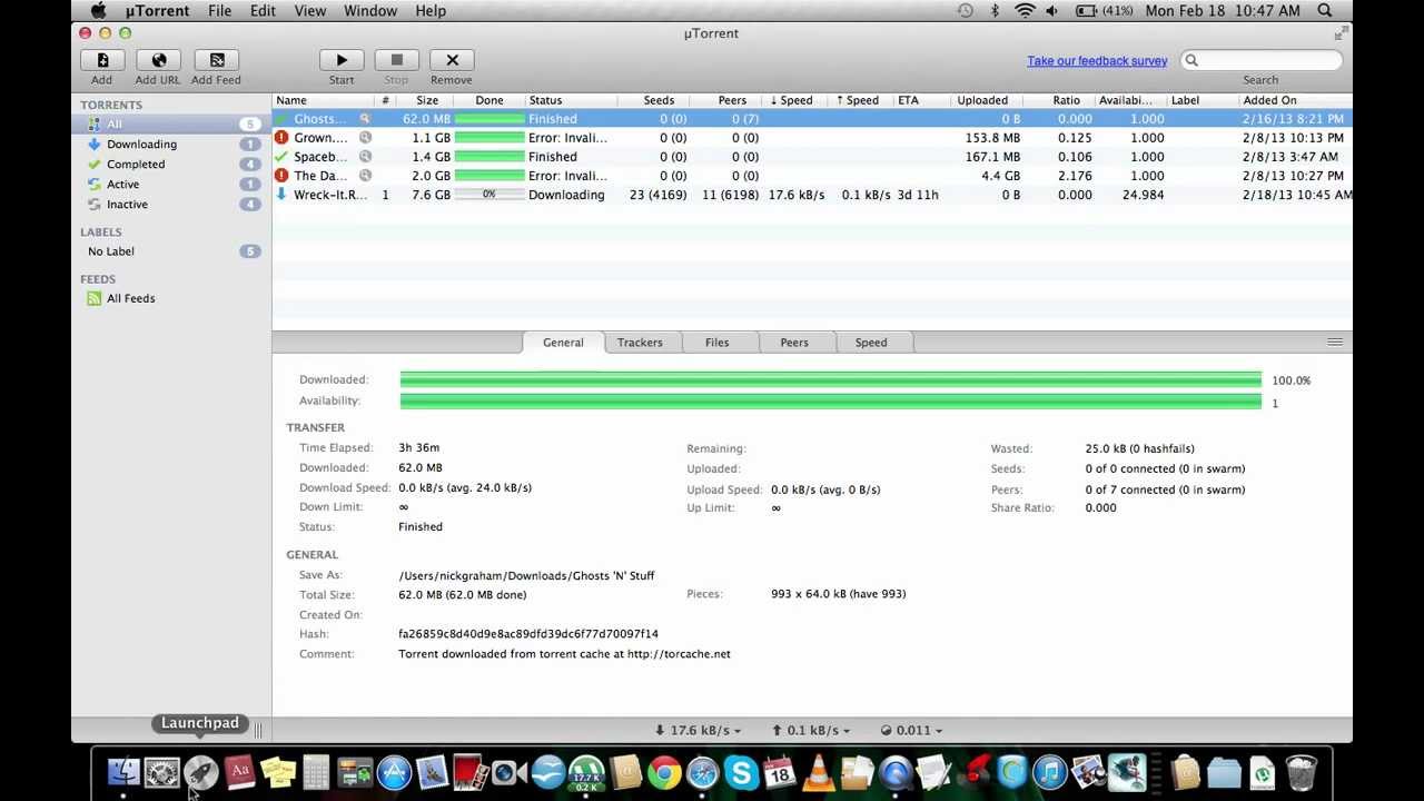 utorrent program for mac